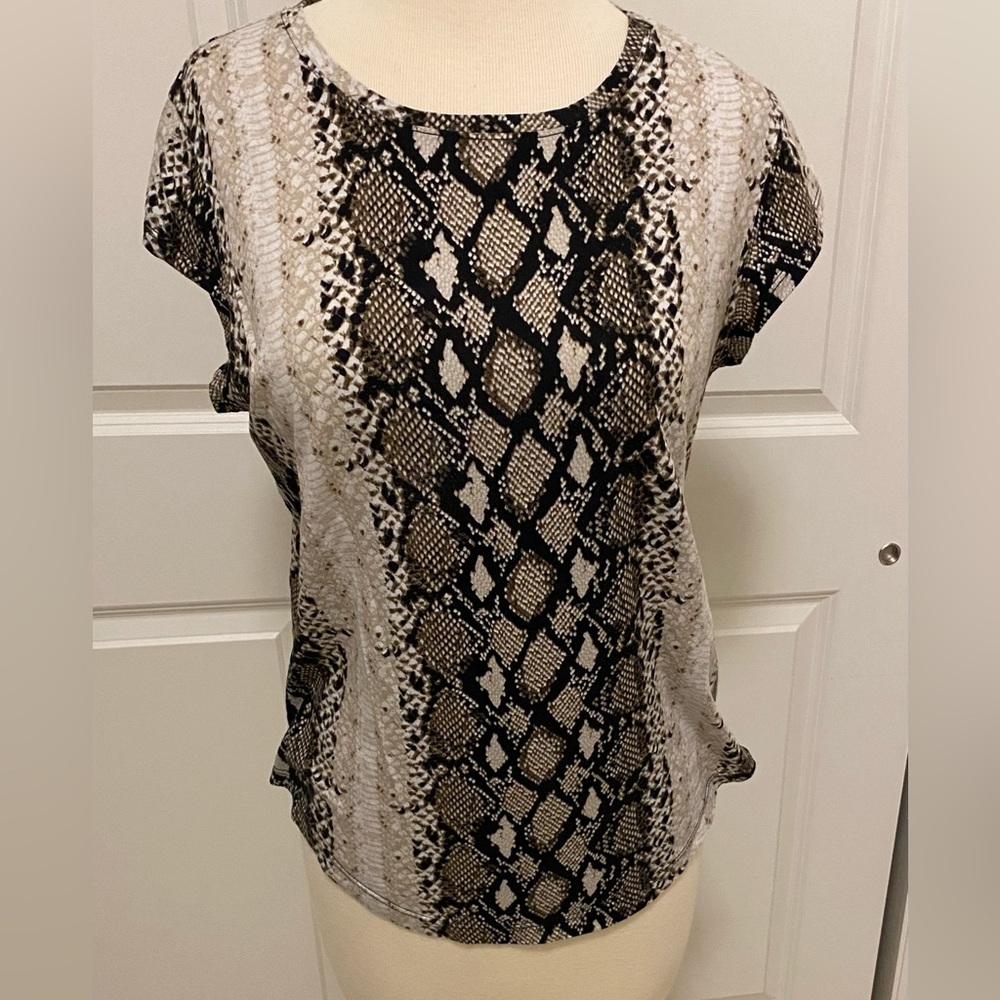 Snakeskin Print tee Shirt, size M from Joie